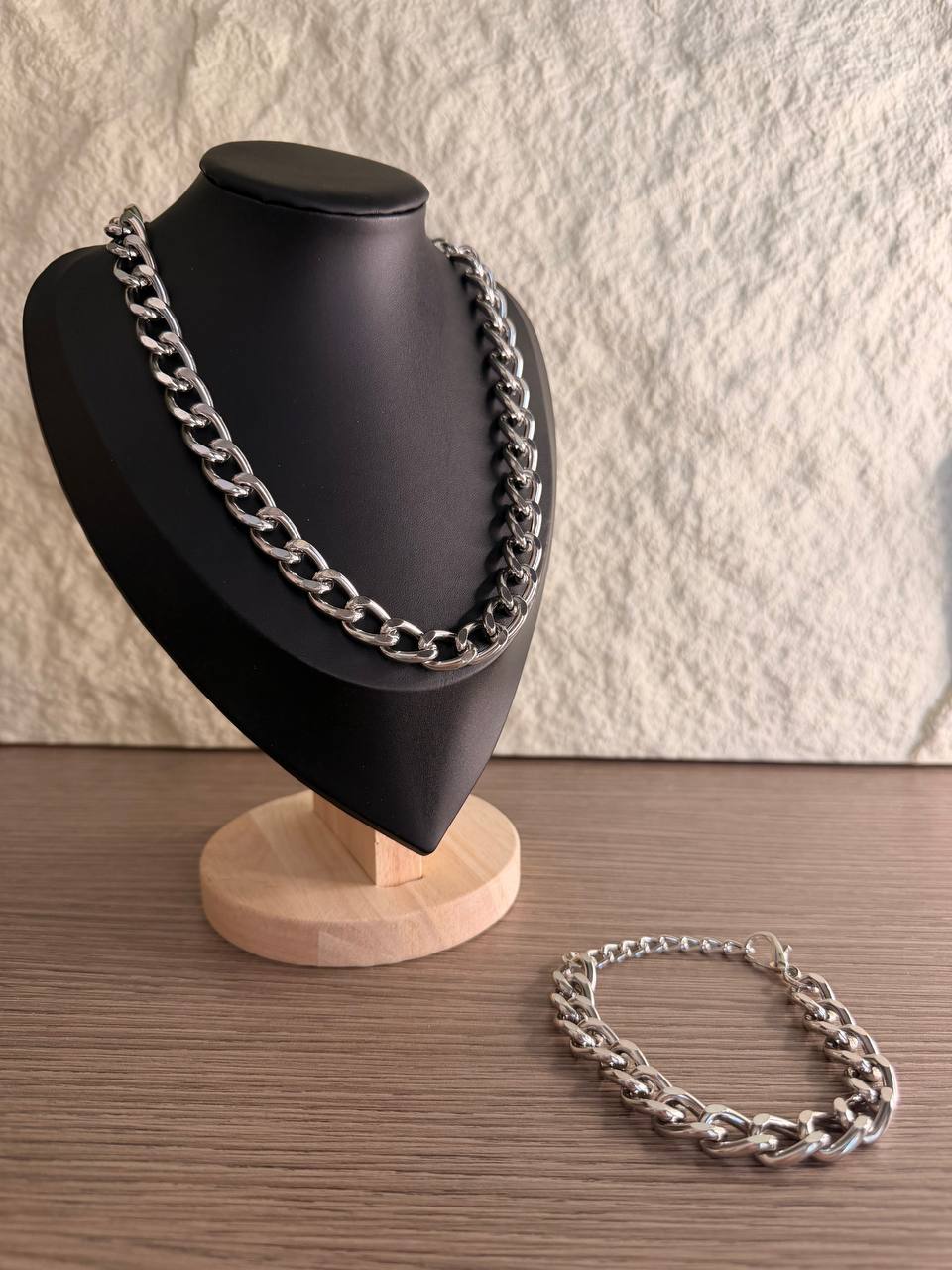 Set Catena Grumetta Collana e Bracciale – Confezione da 24 Pezzi