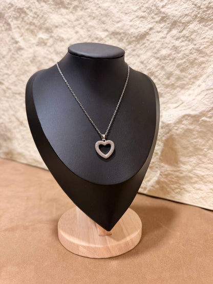 Collana Cuore Brillante – Confezione da 12 Pezzi