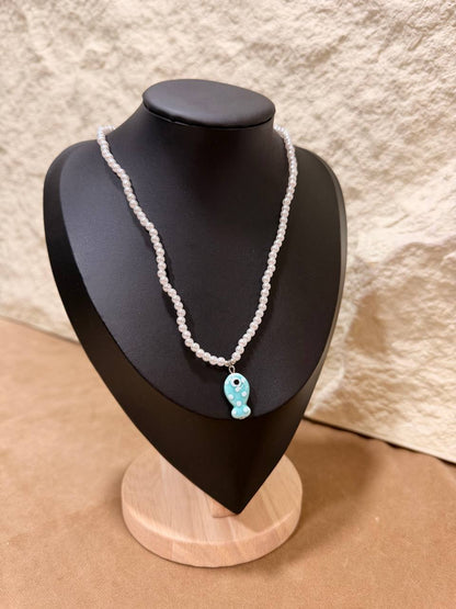 Collana Perle Mare con Charms Marini – Confezione da 12 Pezzi