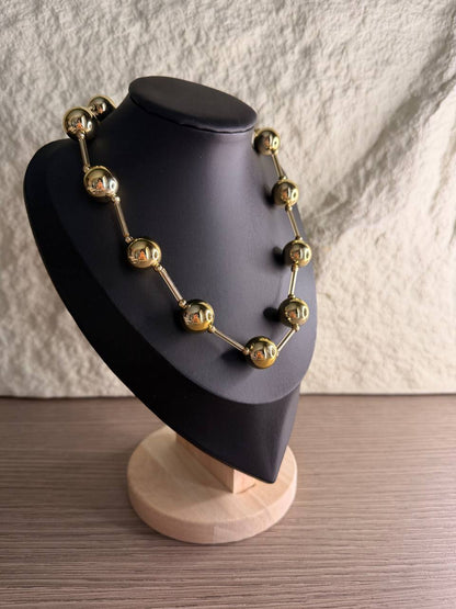 Collana Sfere Big con Barilotti Metallici – Confezione da 12 Pezzi