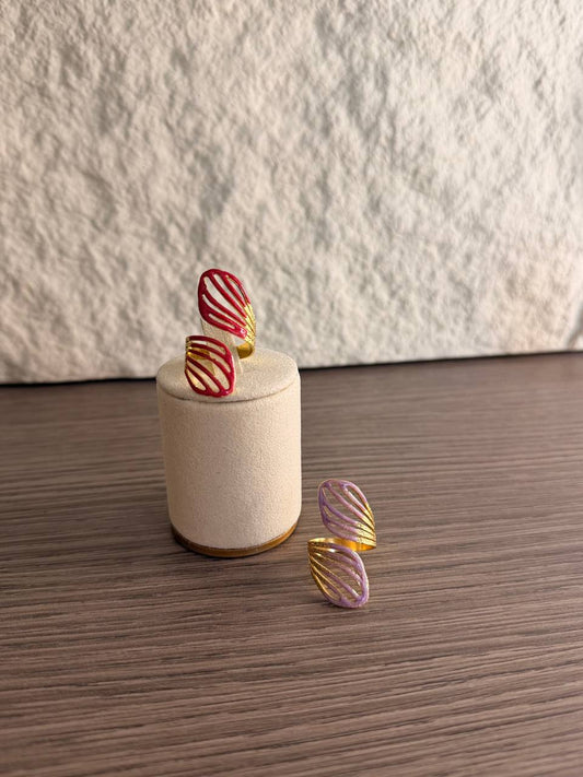 Anello Fascia Aperta Smaltato – Confezione da 12 Pezzi