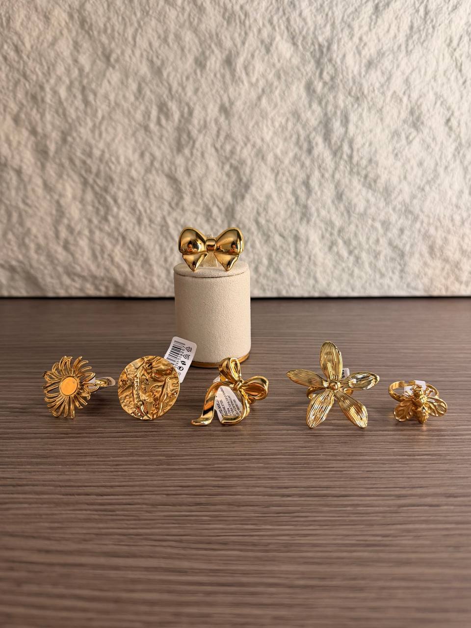 Collezione Anelli Golden Nature & Icons – Confezione da 10 Pezzi