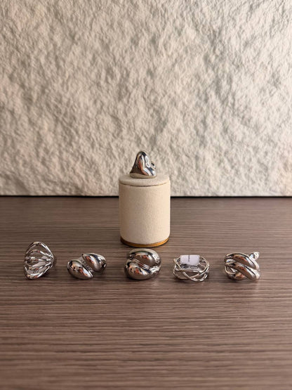 Collezione Anelli Golden Nature & Icons – Confezione da 10 Pezzi