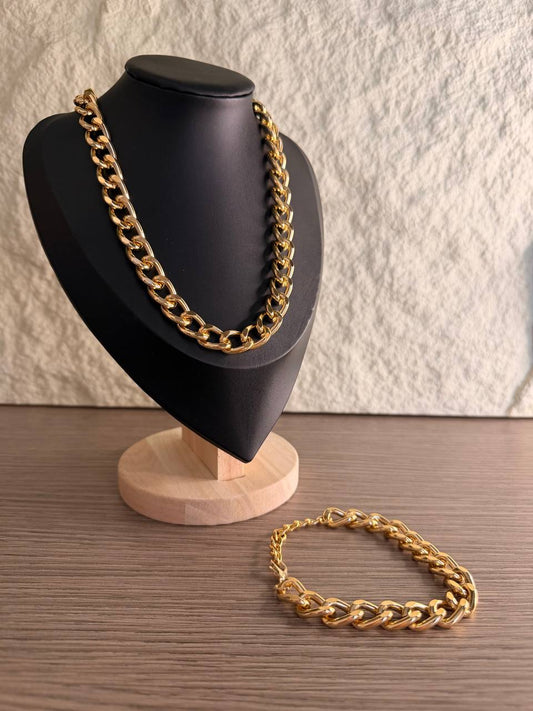 Set Catena Grumetta Collana e Bracciale – Confezione da 24 Pezzi