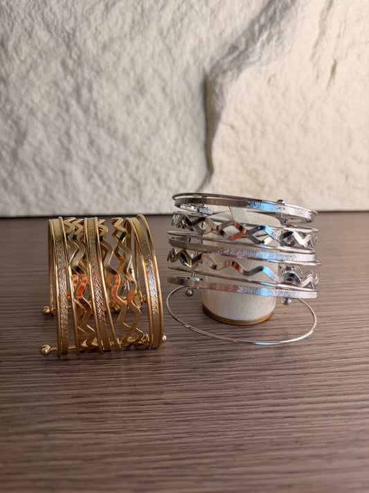 Bracciale Rigido Multifilo Wave – Confezione da 12 Pezzi